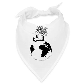 Planet - Bandana - Weiß - Vorne