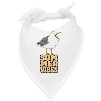 Möwe Summer Vibes - Bandana - Weiß - Vorne