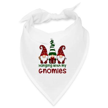 Hanging with my Gnomies - Bandana - Weiß - Vorne