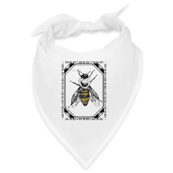 save the bees 3 - Bandana - Weiß - Vorne