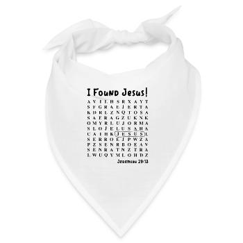Ich habe Jesus gefunden - Bandana - Weiß - Vorne