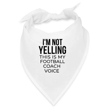Ich schreie nicht, das ist meine Fußballtrainerstimme - Bandana - Weiß - Vorne