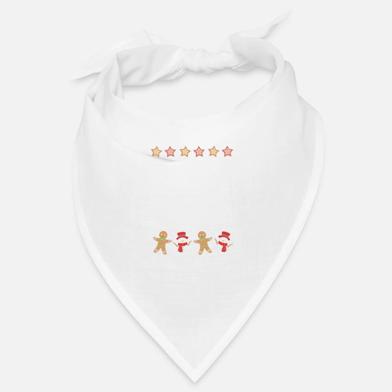 Lebkuchenmann Lebkuchenherz Lebkuchen Naschen - Bandana - Weiß