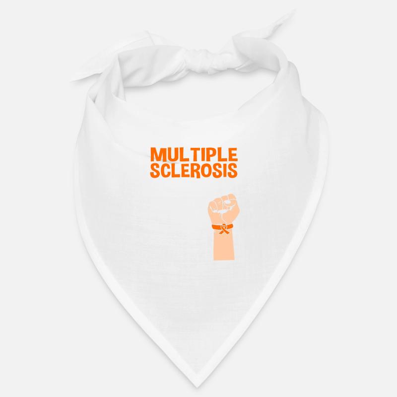Multiple Sklerose MS - Bandana - Weiß