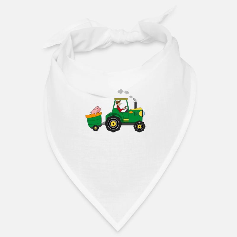 Traktor Bauer Berufe Hänger Jungen Ohne Text Bandana