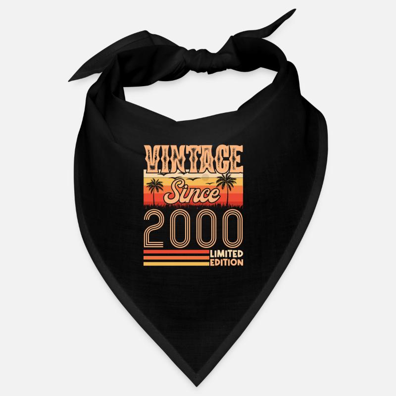 2000. Vintage Born in 2000 Anniversary Bandana
