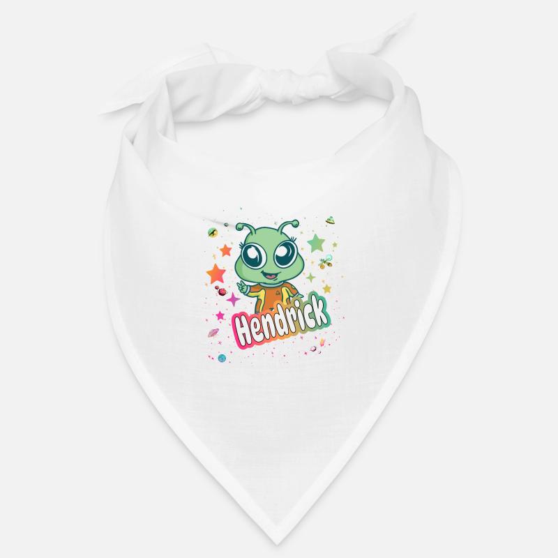 HENDRICK - Schöner Junge Name mit süßem Alien Bandana