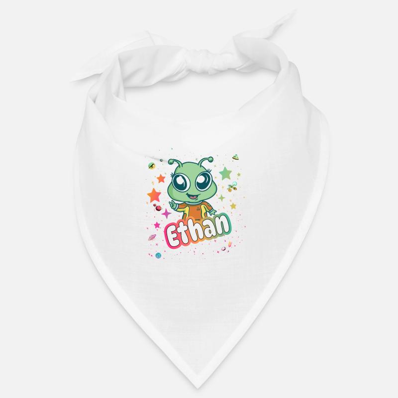 ETHAN - Schöner Junge Name mit süßem Alien Bandana