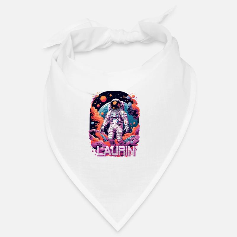 LAURIN - Beau prénom de garçon avec astronaute cool Bandana