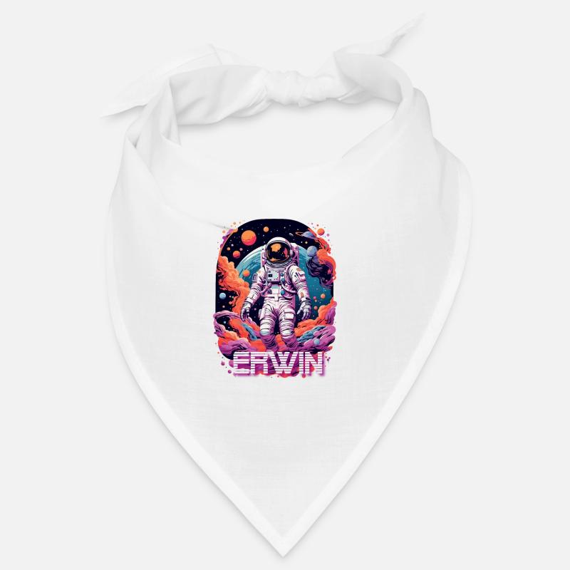 ERWIN - Beau prénom de garçon avec astronaute cool Bandana