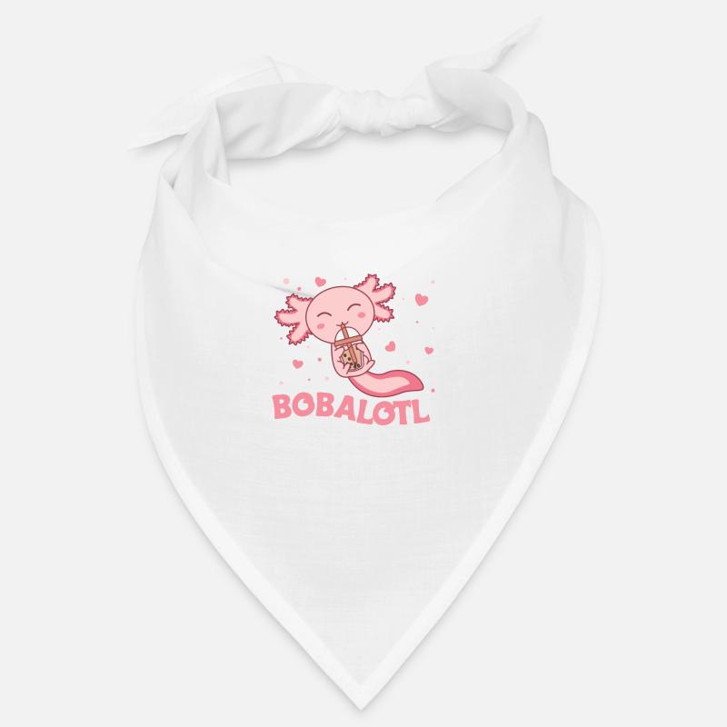 Bobalotl Axolotl Lovers Sweet Animals Bubble Tea Bandana