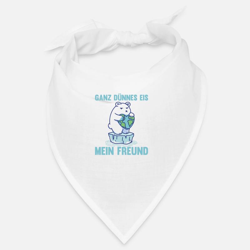 Polar bear thin ice my friend funny Bandana