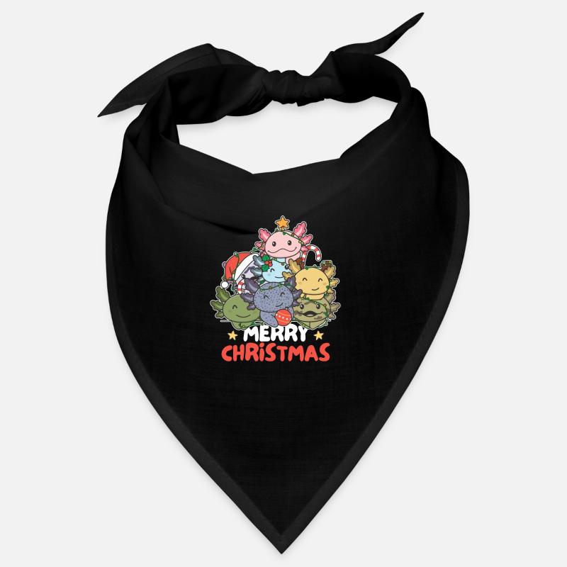 Axolotl Arbre de Noël Joyeux Noël Bandana