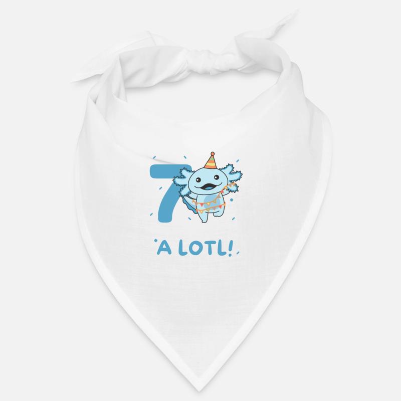 7ème anniversaire axolotl sept ans axolotls sucrés Bandana