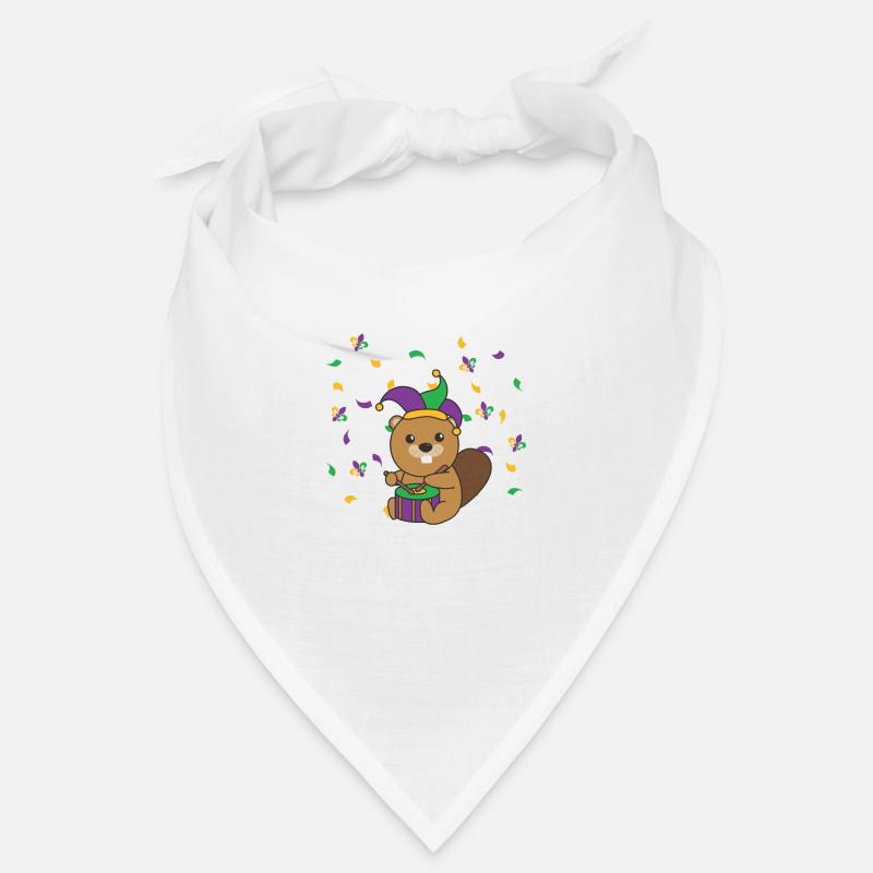 Carnival Beaver with Drum Carnival Costume Bandana