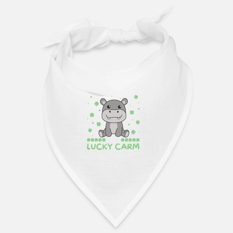 Hippo est mon carm chanceux Clover St Patrick’s Day Bandana