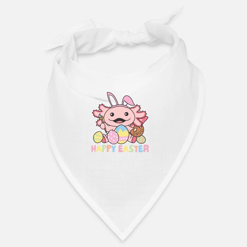 joyeuses Pâques sucrées axolotl Pâques avec des œufs de Pâques Bandana