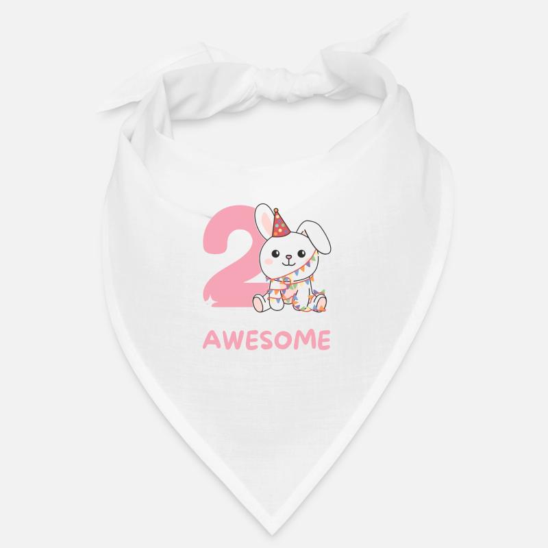 Rabbit for 2nd birthday Children two years old Bandana