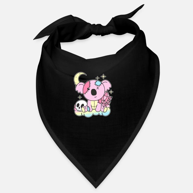 Kawaii Gothic Koala Pastellfarben Gothic Goth Bandana
