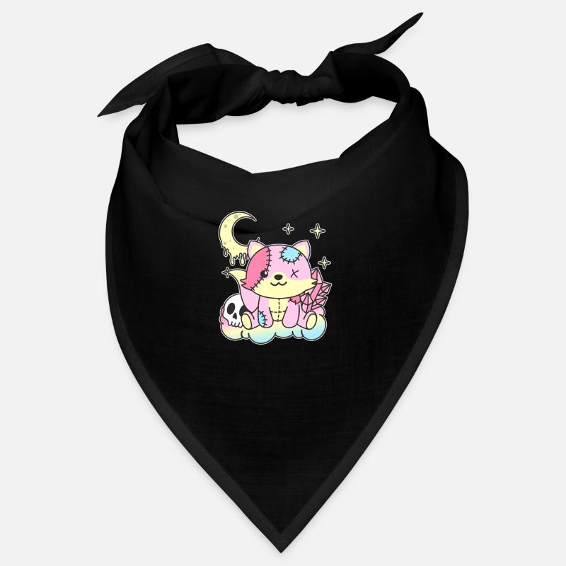 Kawaii Gothic Fuchs Pastellfarben Gothic Goth Bandana