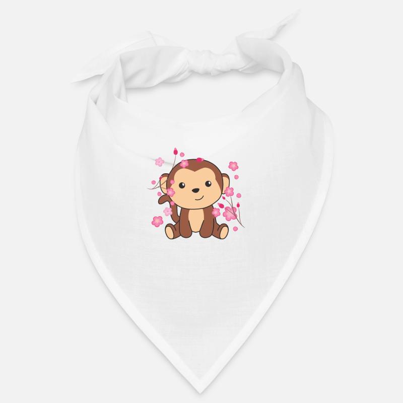 Monkey cute animals for kids kawaii Bandana