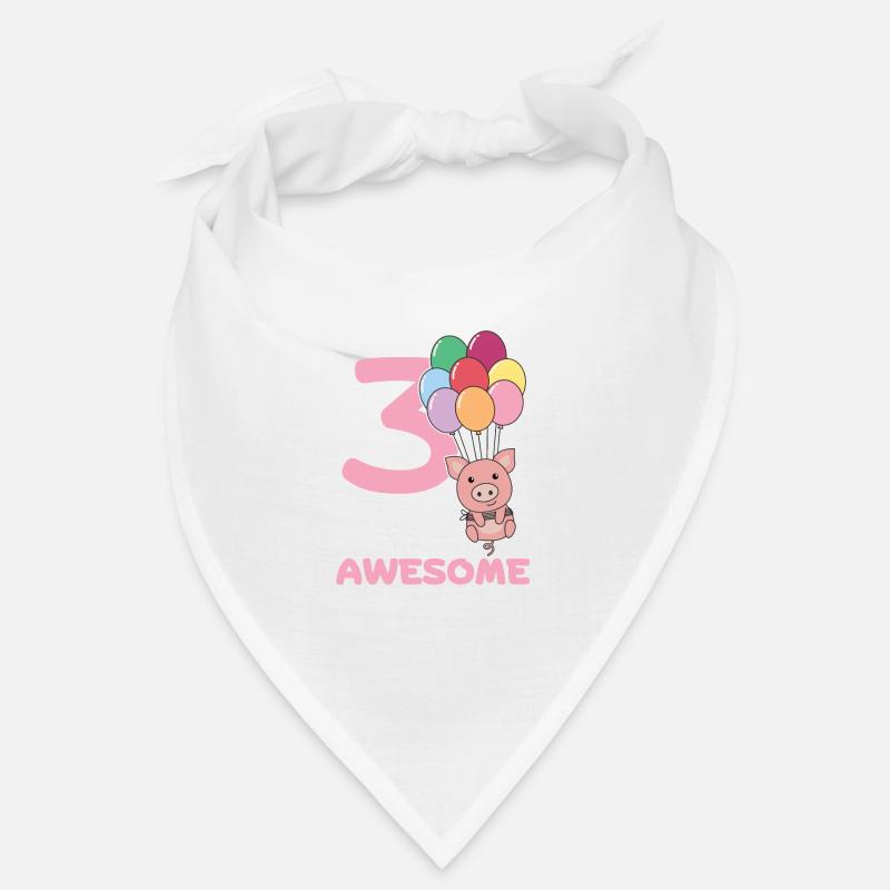 Cochon pour les enfants de trois ans Bandana