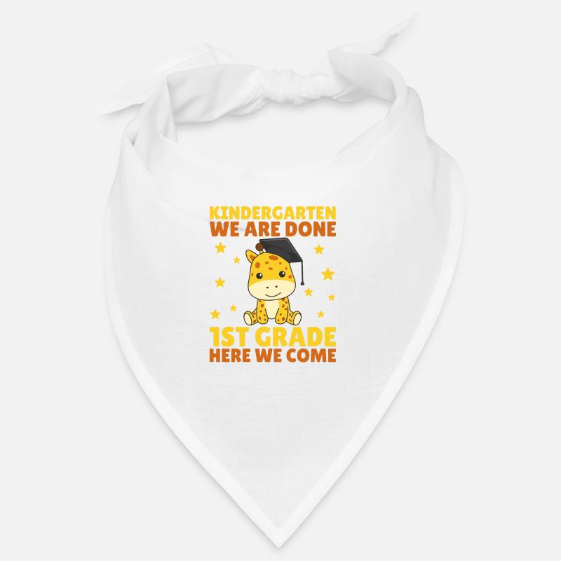 Kids Kindergarten graduate Giraffe 1st grade Bandana