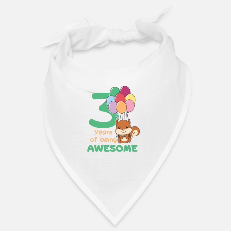 Squirrel for 3rd birthday children three years Bandana
