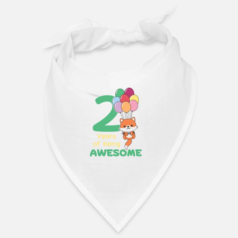 Renard pour les enfants de 2e anniversaire de deux ans Bandana