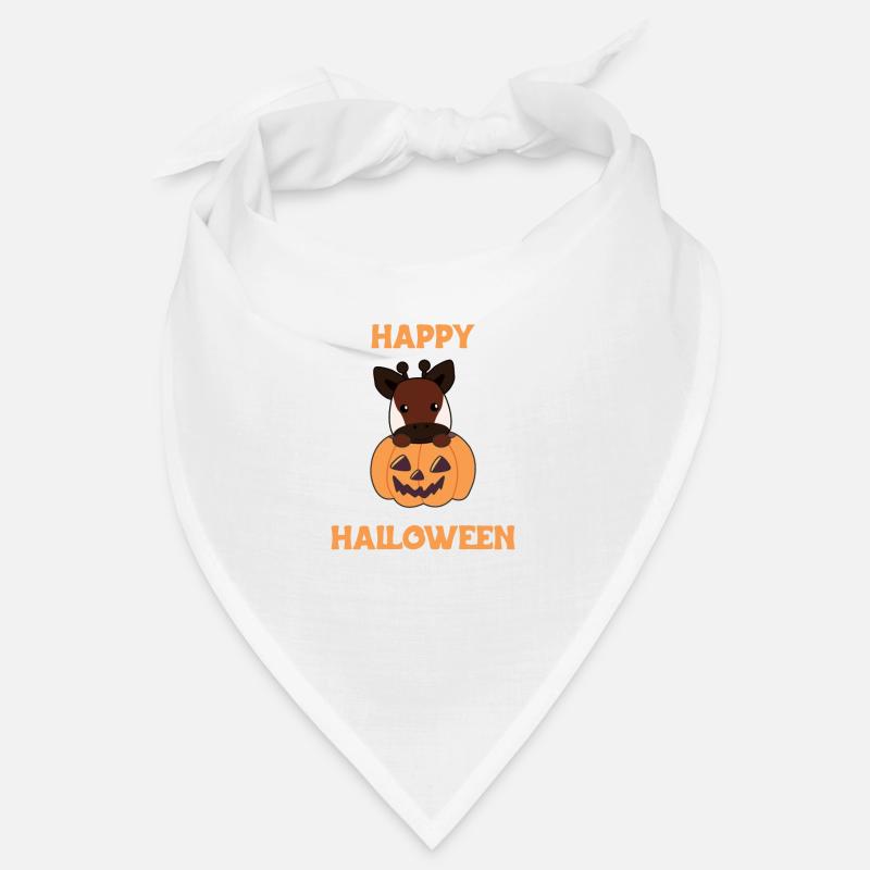 Okapi à la citrouille Okapis doux Joyeux Halloween Bandana