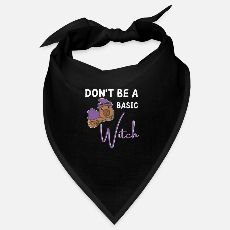 Capybara Halloween witches don't be a basic Witch Bandana