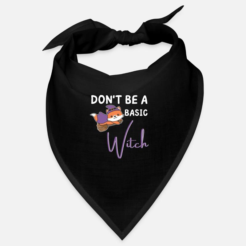Fuchs Halloween Hexe Hexen don't be a basic witch Bandana