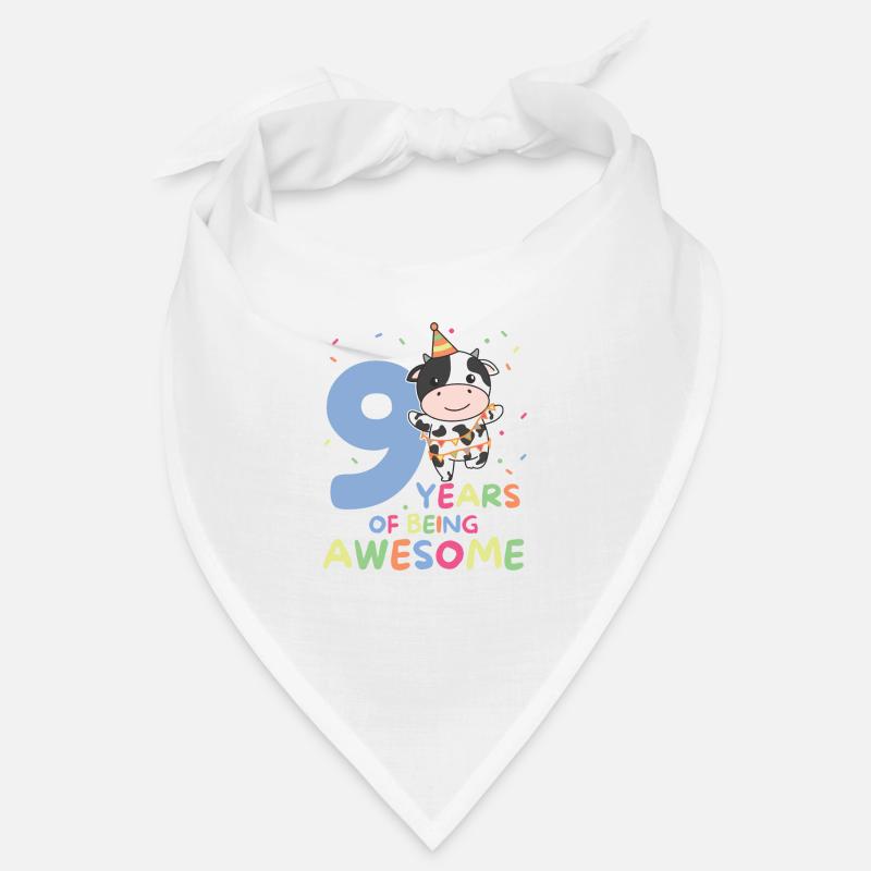 Vache pour les enfants de 9 ans de neuf ans Bandana