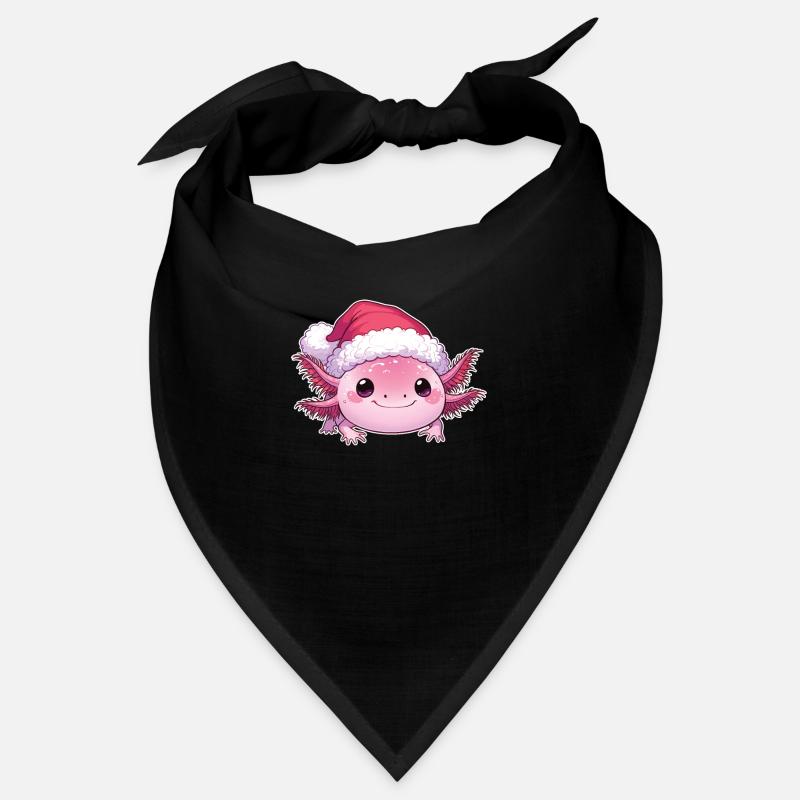 Axolotl Noël Axolotls mignons Joyeux Noël Bandana