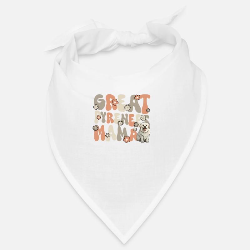 Chien de montagne des Pyrénées Groovy Great Pyrénées maman Bandana