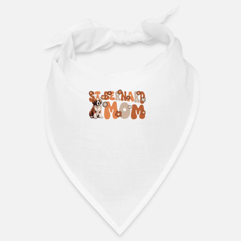 Saint Bernard Groovy St. Bernard Mom Bandana
