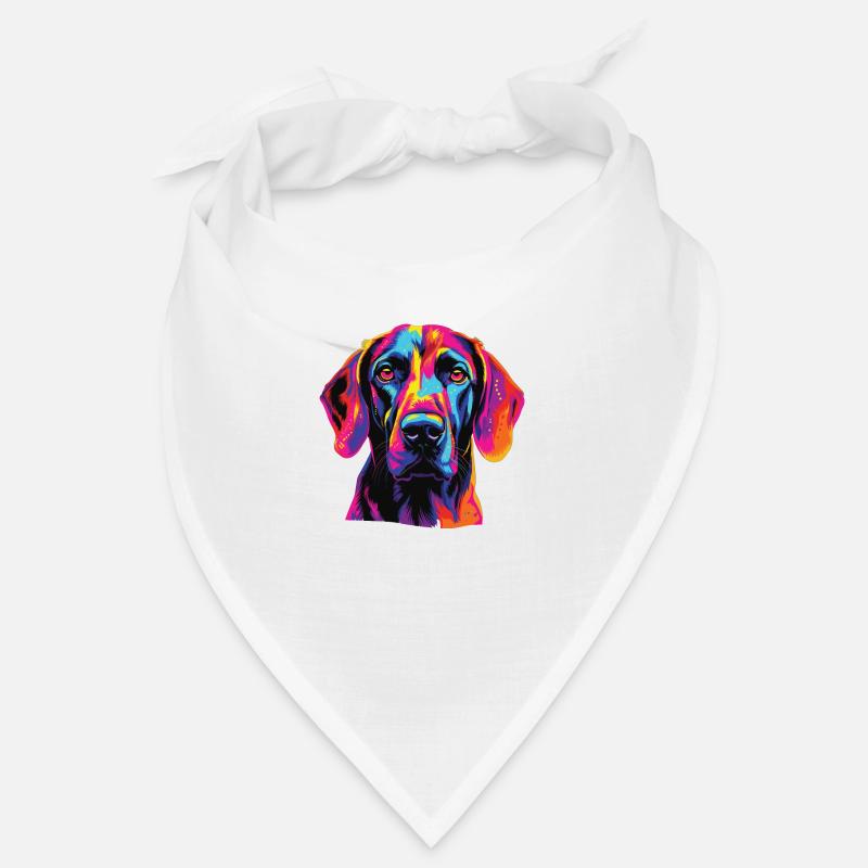 Watercolor Colorful Plot Hound Bandana