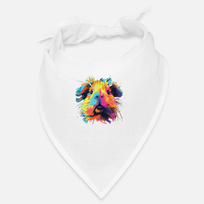 Aquarelle Coloré Cochon D’Inde Coloré Bandana