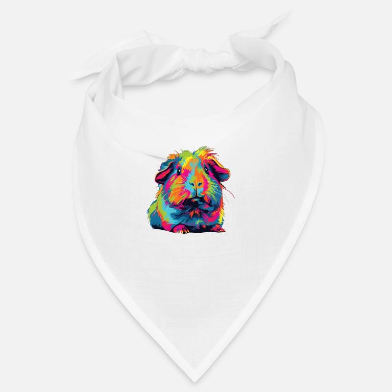 Aquarelle Coloré Cochon D’Inde Coloré Bandana