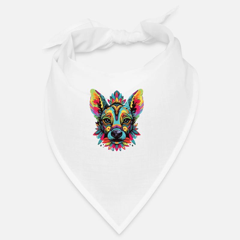 Aquarelle colorée chien nu péruvien Bandana