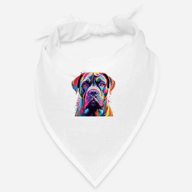 Aquarelle colorée Boerboel Bandana