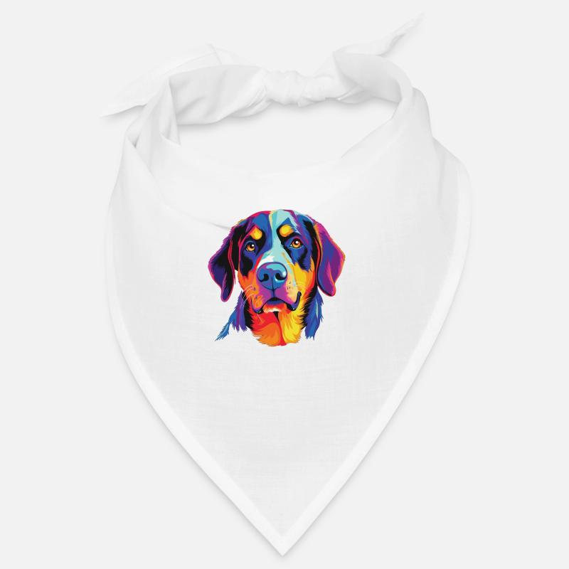 Wasserfarben Farbenfroher Grosser Schweizer Bandana