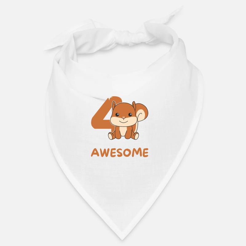 Squirrel for 4th birthday children four years Bandana