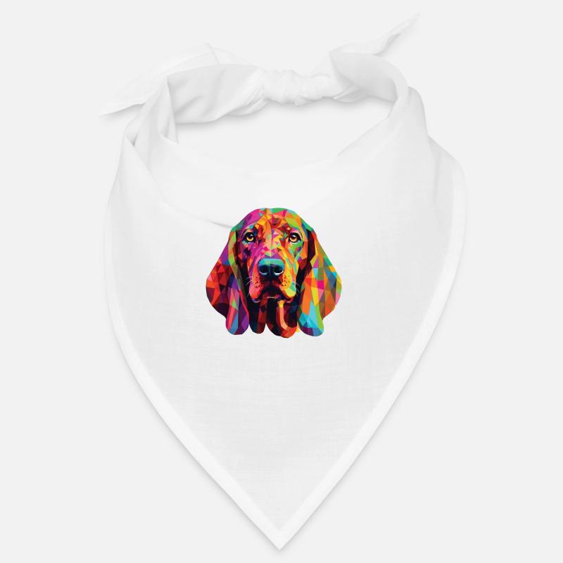 Aquarelle colorée Redbone Coonhound Bandana