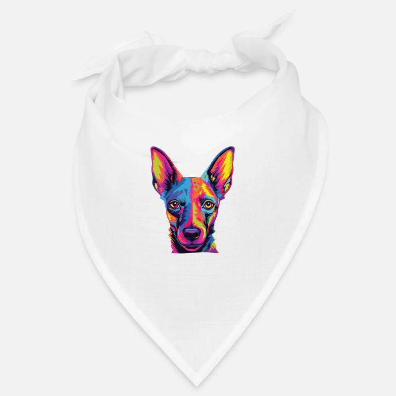 Aquarelle colorée Xoloitzcuintli Bandana