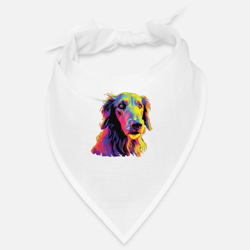 Aquarelle coloré Scottish Deerhound Bandana