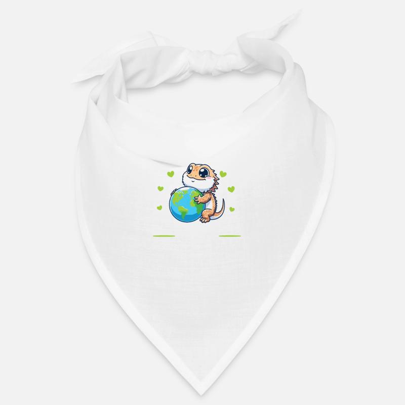 Ist der einzige Planet mit Bartagame Earth Day - Bandana - Weiß