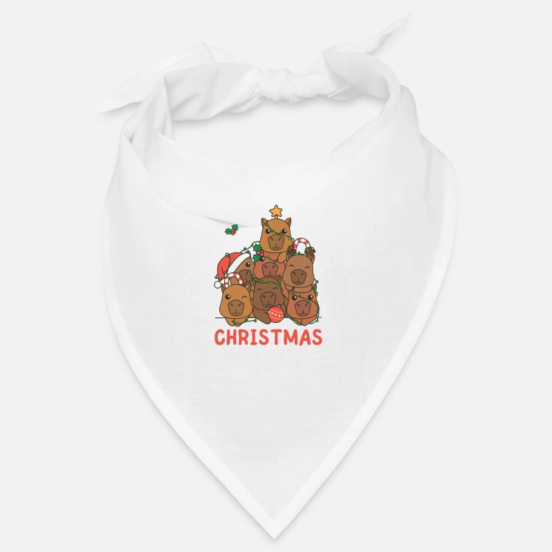 Sapin de Noël Capybara Joyeux Noël Bandana