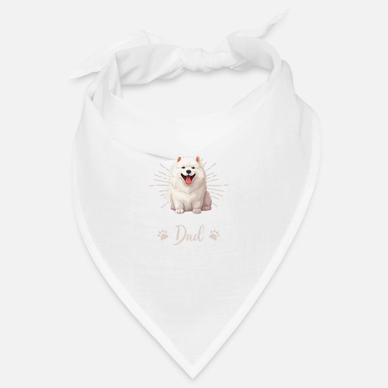 Samoyède Groovy Samoyède - Bandana - blanc