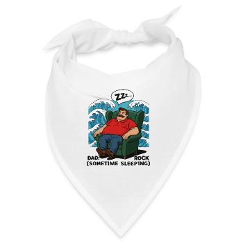 Papa: Fels - Bandana - Weiß - Vorne